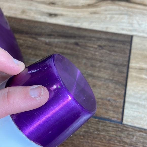 Starbucks 16 ounce Insulated Thermos with Drinking Cup Metallic Purple 2006 - Picture 16 of 16